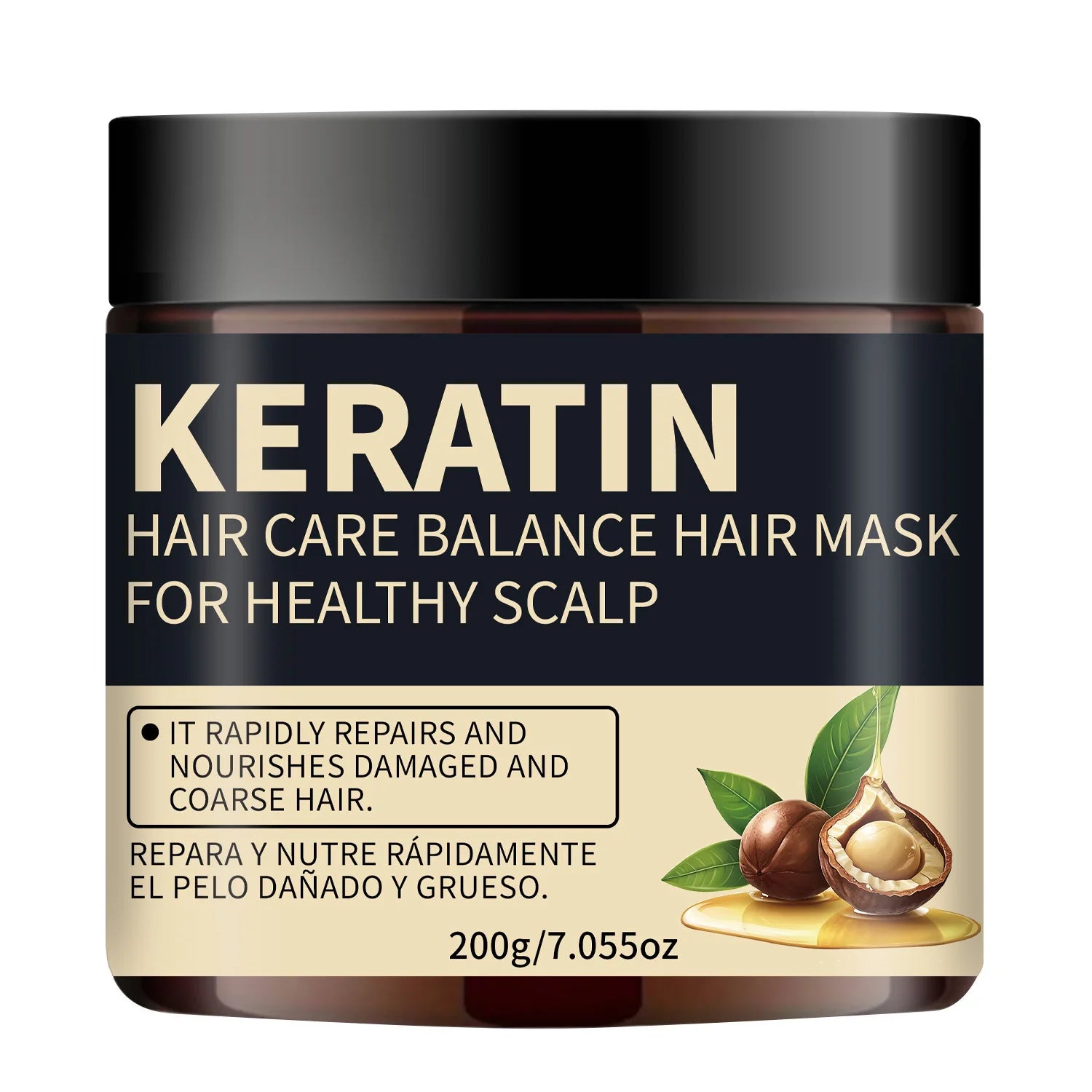 Lanemay Keratin Hair Mask – Deep Moisture & Anti-Breakage 200g
