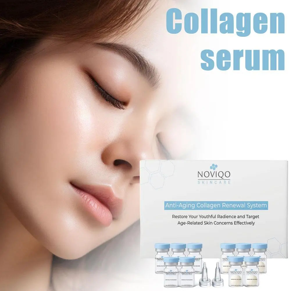 NOVIQO Anti-Aging Collagen Renewal System - Nano Silk Collagen Serum Firming Anti-wrinkle Deep nourishment and repair Oasis Select