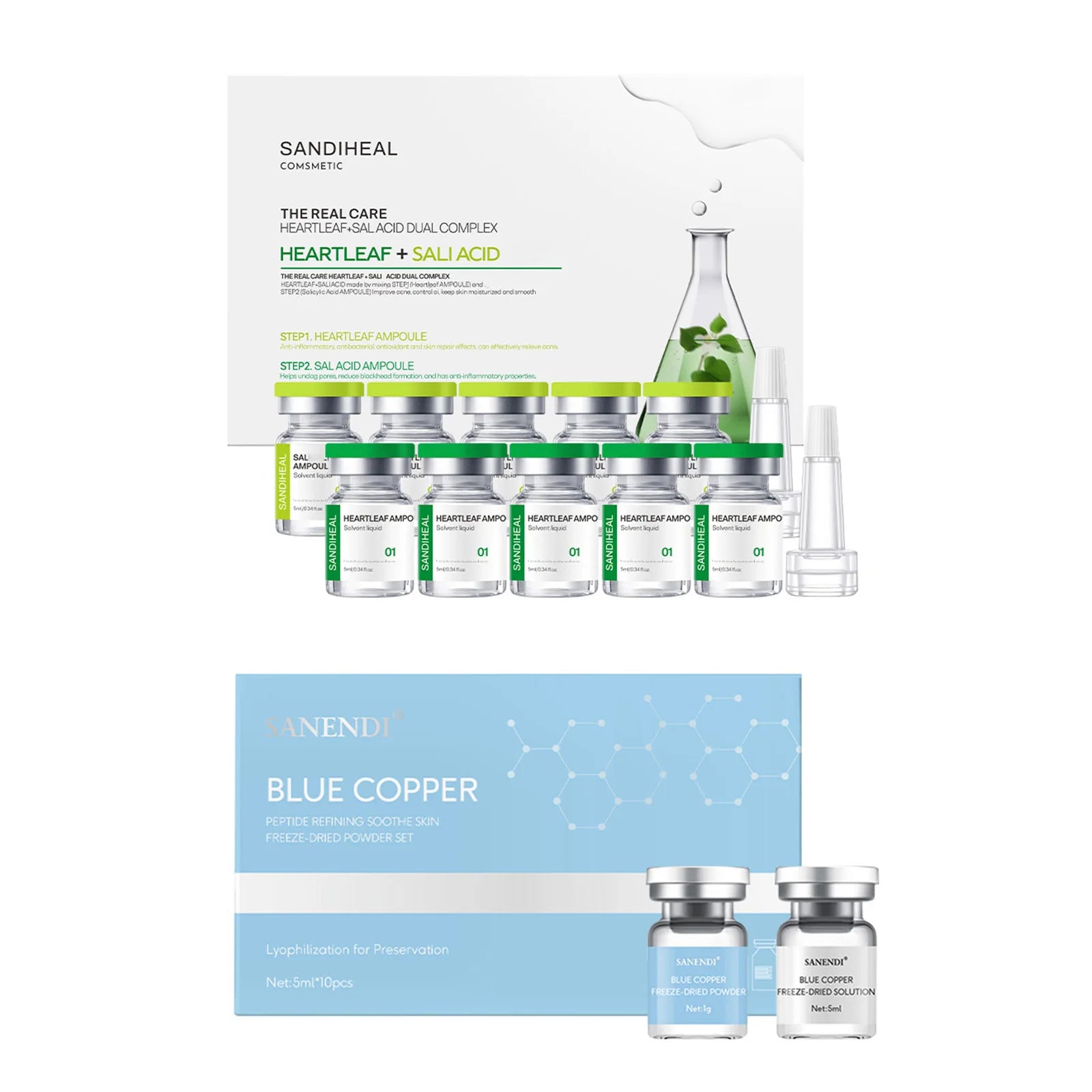 Sanendi Copper Peptide Hyaluronic Acid Serum – 10 Vials