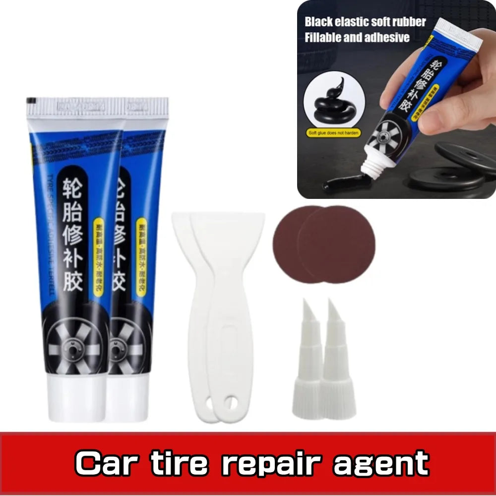 Car Tire Repair Adhesive Waterproof Heat Resistant Strong Glues Auto Instant Liquid Tyre Glue Vehicle Accessories Oasis Select