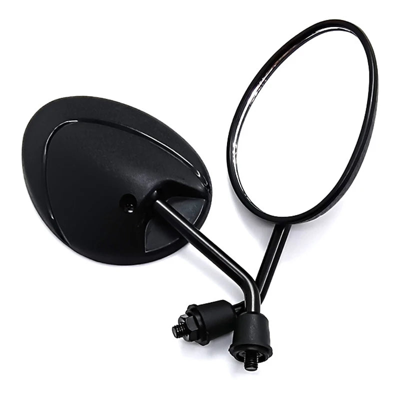 1Pair 22mm Handle Bar Universal Motorcycle Carbon Fiber Texture Burnt Titanium Technology Rear View Rearview Mirrors 8mm Oasis Select A