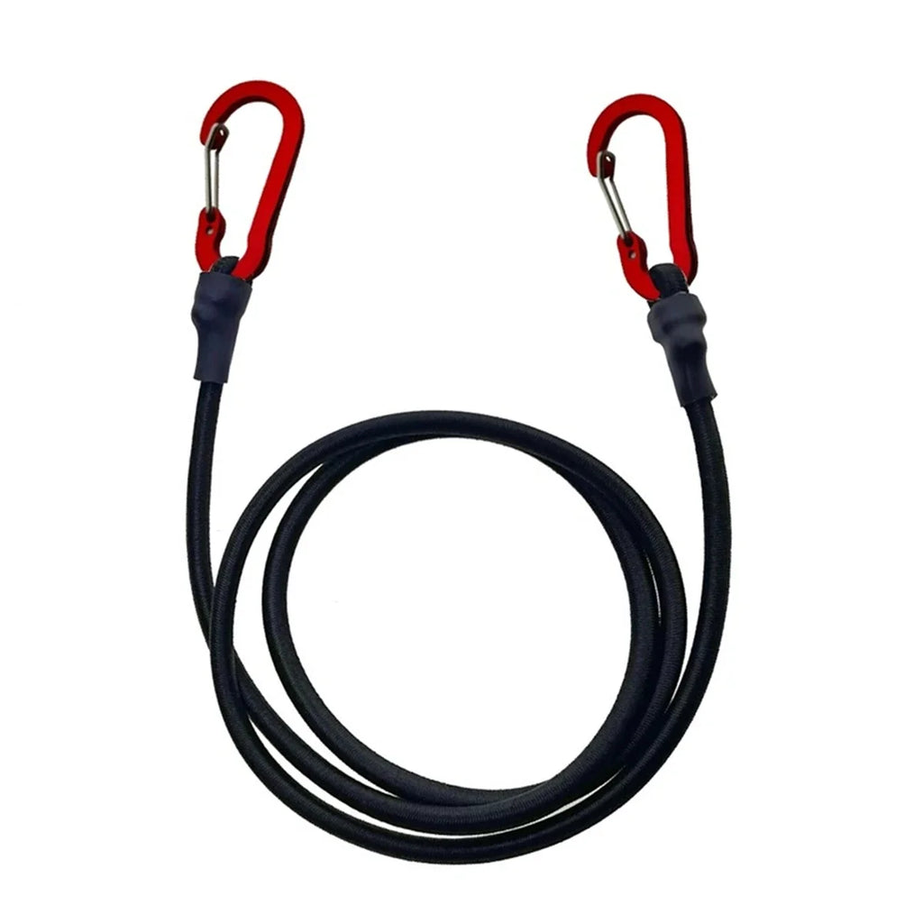 Heavy Duty Bungee Cord Elastic Tie Strap String Carabiner Hooks Kayak Cycling Luggage Packing Ropes Camping Accessories Oasis Select