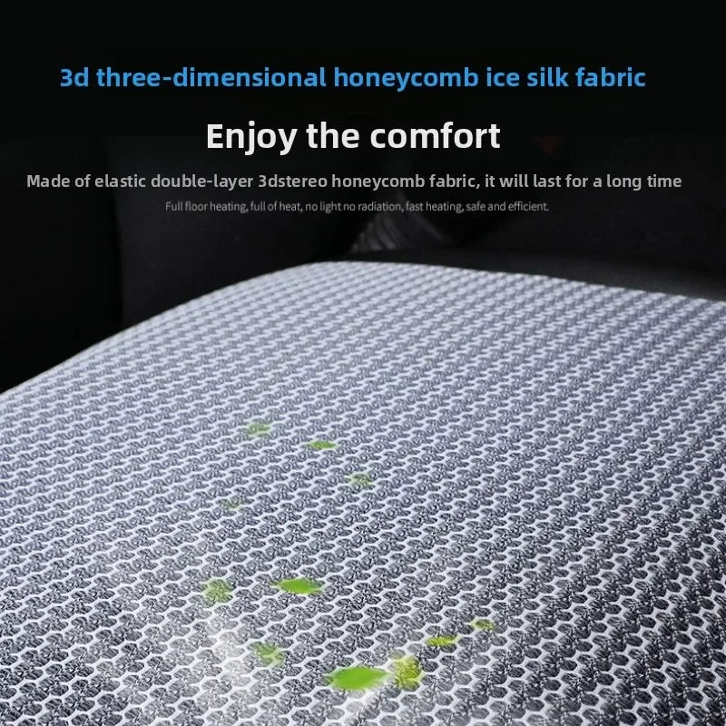 Summer Car Seat 3D Honeycomb Breathable Cushion USB Interface Fan Blowing Comfortable Cool Cushion for Car Home Seat Cushion Oasis Select
