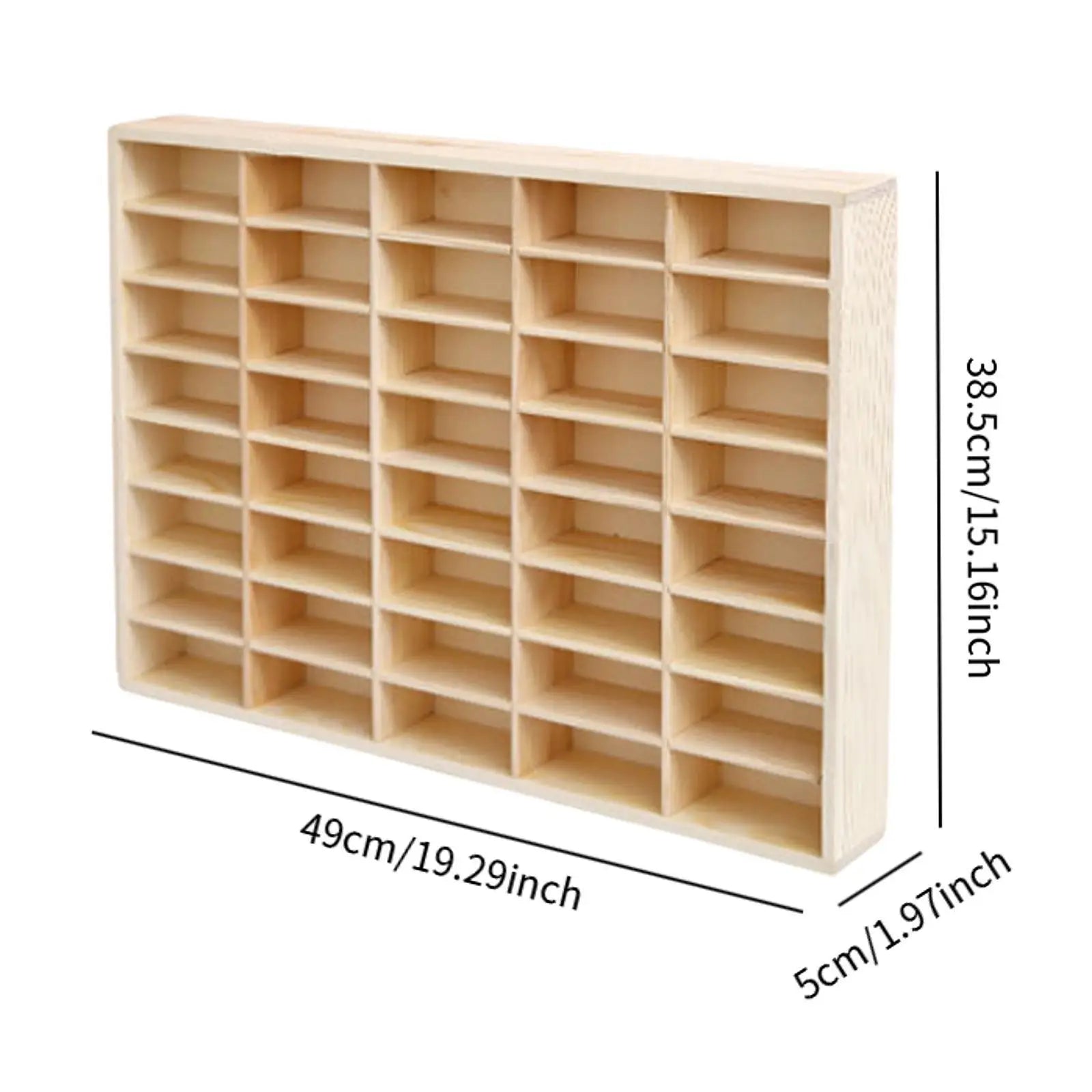 Wooden Storage Divider Box Display Box Multiuse Storage Organizer Showcase for Oasis Select