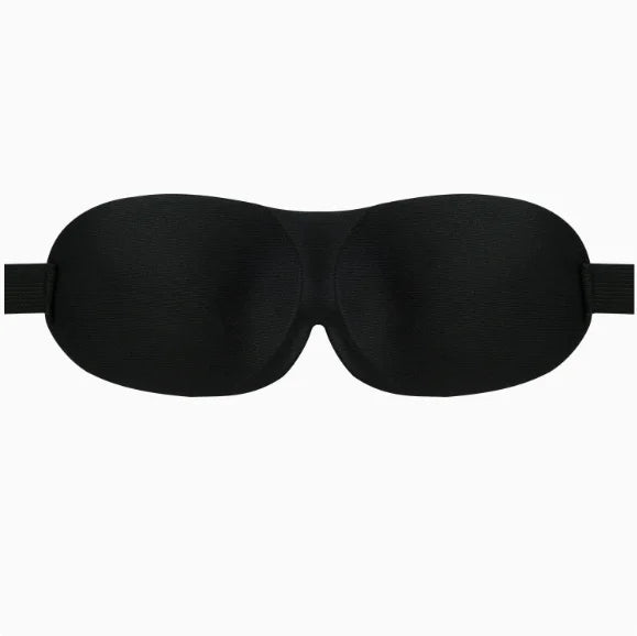 3D Adjustable Sleep Mask with Breathable Design, Blocks Light While Allowing Air Circulation for Eyes, Unisex Comfort Fit Oasis Select black
