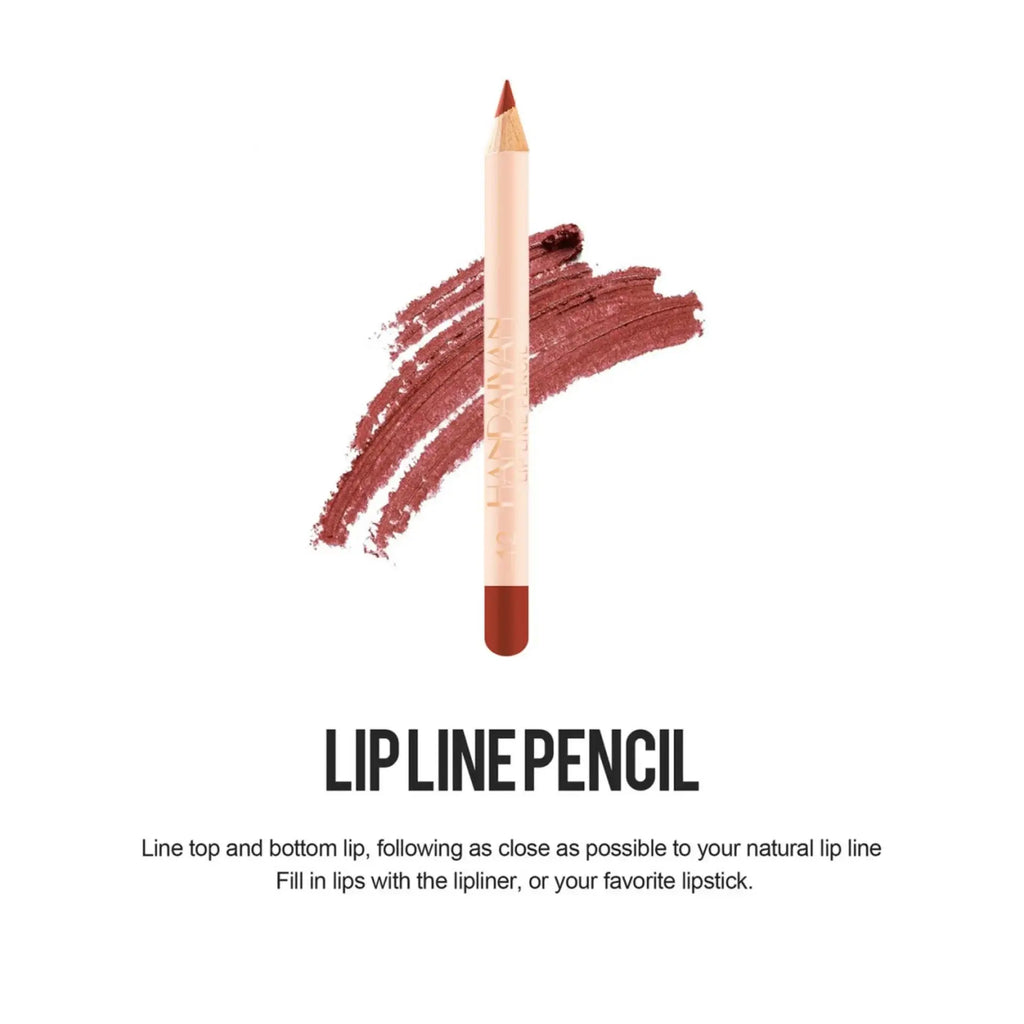 Handaiyan 12-Piece Waterproof Matte Lip Liner Set | Long-Lasting