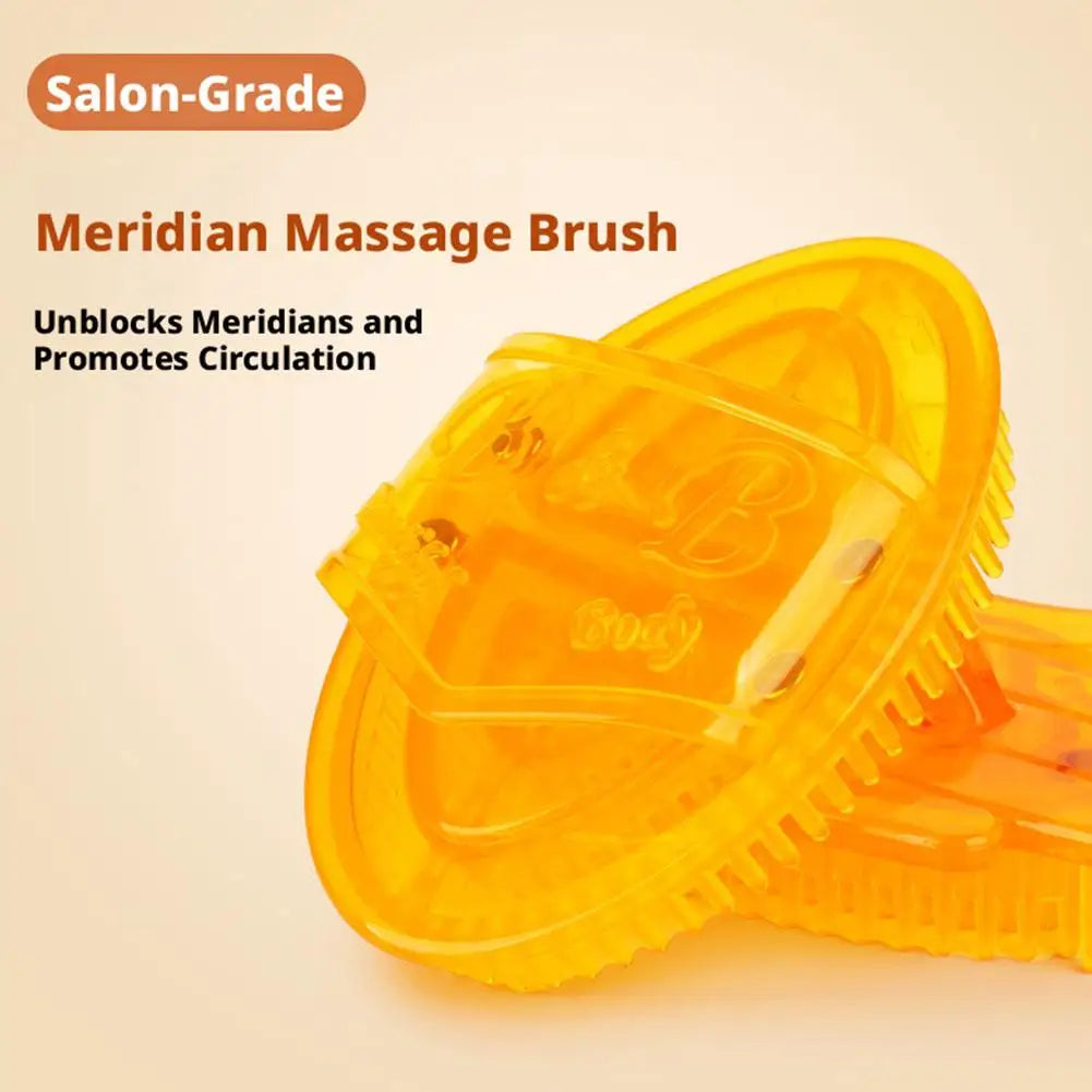 Handheld Silicone Meridian Brush Body Beauty Leg Massage Tool Five Dredging Health Care Scraping Massage Comb Oasis Select