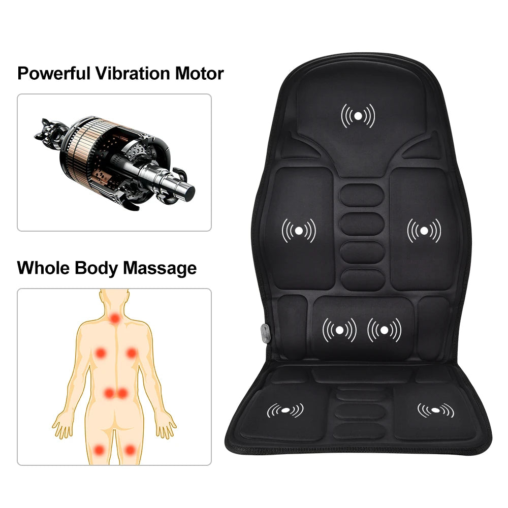 Hailicare Heated Vibration Massage Cushion – Car & Home
