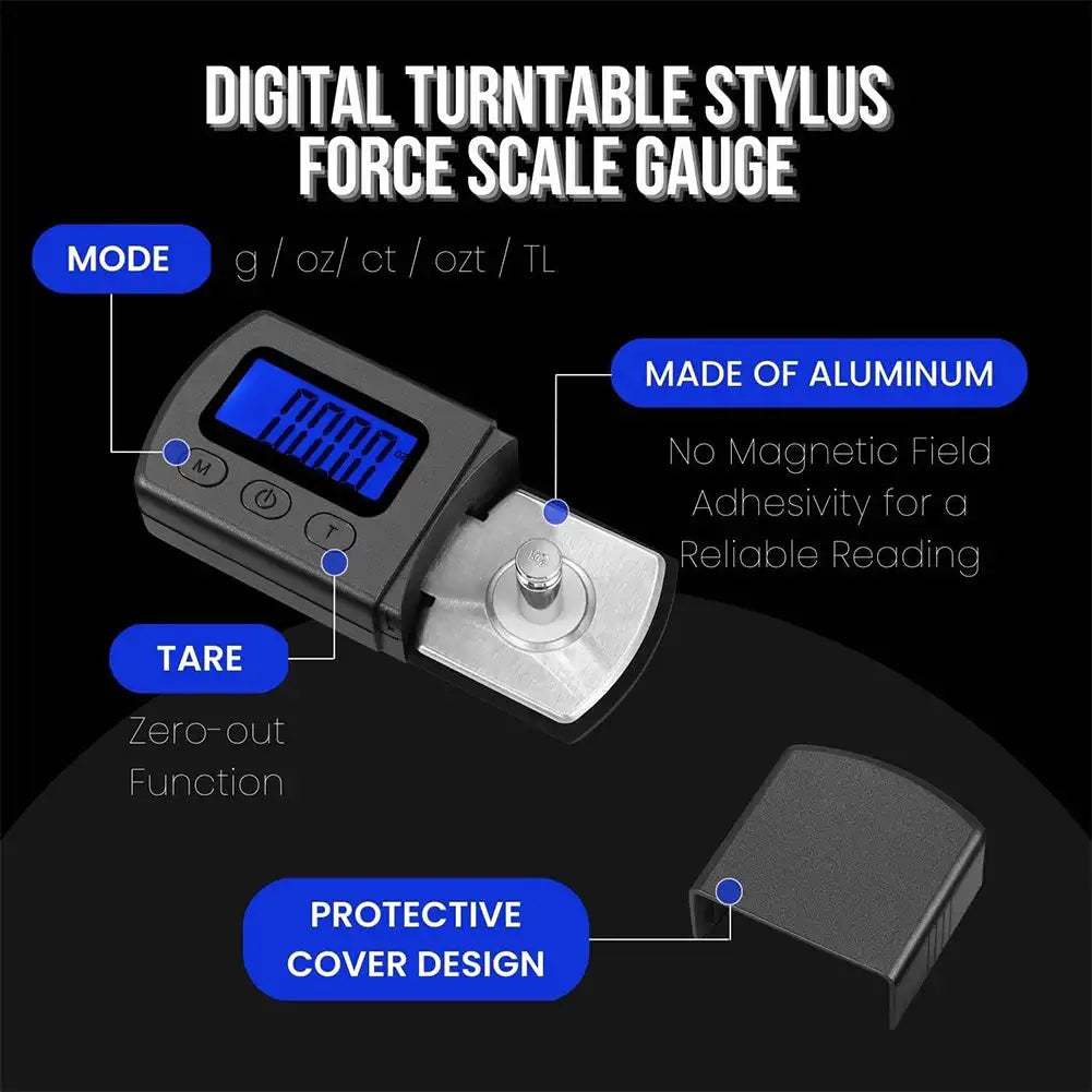 Fanmuran Digital Stylus Force Scale Gauge for Vinyl Turntable