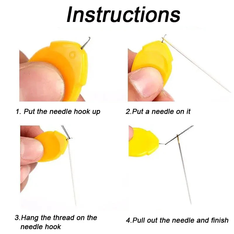 10pcs Needle Threader Stitch Insertion Tool for Sewing Machine Simple Threading Old Man Elderly DIY Handworks Sewing Accessories Oasis Select