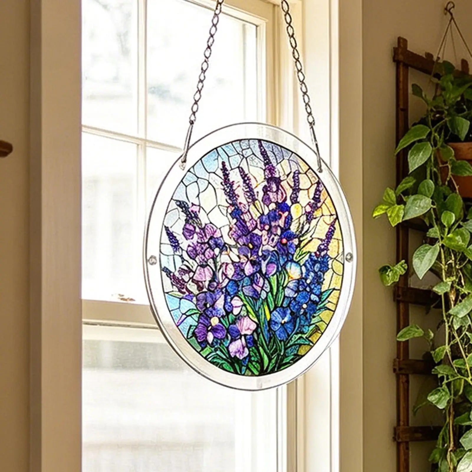 Acrylic Puzzle Suncatcher Hanging Decoration Hanging Pendant Wind Chime Suncatcher Home Window Ornament Garden Decoration Oasis Select