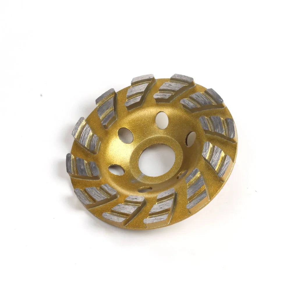 4 Inch 100mm Concrete Stone Ceramic Turbo Diamond Grinding Cup Wheel 12 Segs Heavy Duty Angle Grinder Wheels for Angle Grinder Oasis Select