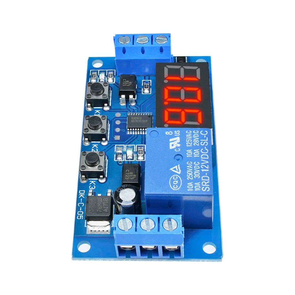 DC 12V Timer Delay Relay Module Cycle Timer Switch Optocoupler Isolation Trigger Timing Delay Relay LED Smart Home Controller Oasis Select