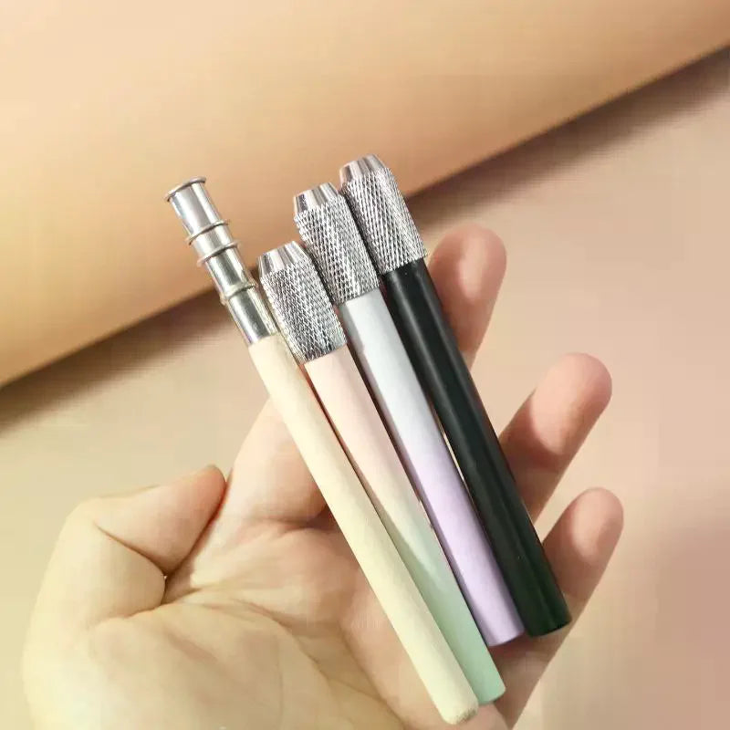 1Pcs Writing Metal Color Rod Adjustable Single Head Pencil Extender Holder Sketch School Painting Art Write Tool Oasis Select
