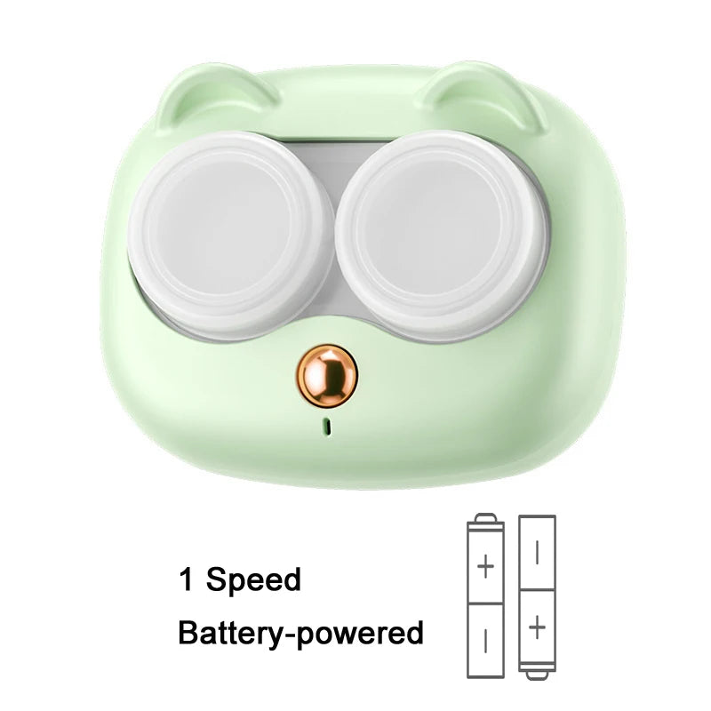 Portable Contact Lens Cleaner High Frequency Vibration Contact Lens Cleaning Case Beauty Pupil Storage Cleaning Container Tools Oasis Select 124-Green
