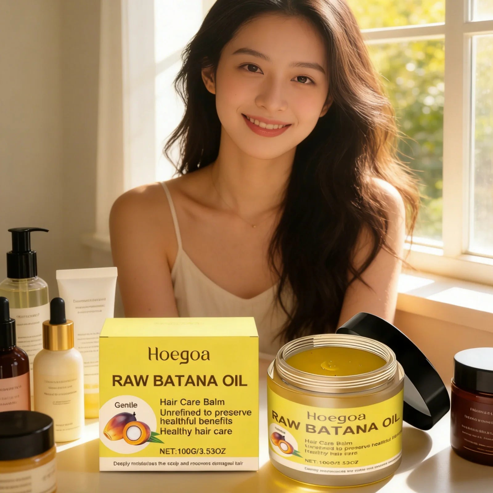 Hoegoa Batana Oil Hair Balm – Moisturizing Repair Serum 100g Hair Treatment Balm Oasis Select