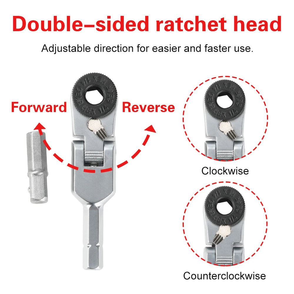 6.35mm Wrench Screwdriver Hex Torque Wrenches EDC Tool Wrench 1/4 Screwdriver Rod Socket Wrench Hand Repair Tool Oasis Select