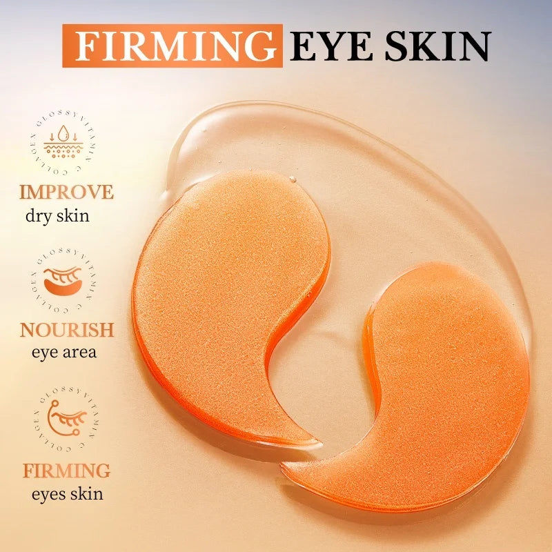 80-Pack Vitamin C Collagen Eye Masks – Brightening & Hydrating Eye Mask Patches Oasis Select