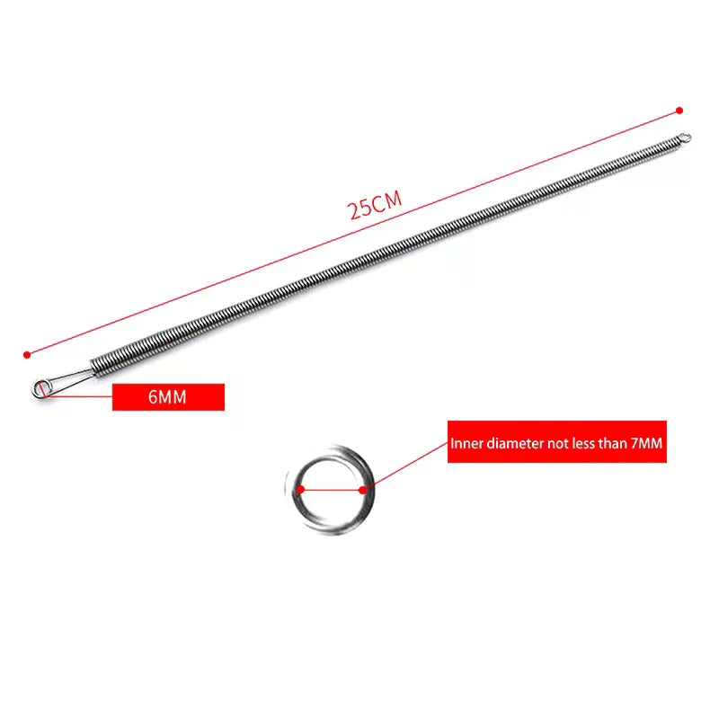 1Pc Flexible Spring Foldable Multi Purpose Threading Tool Air Hole Elastic Lace Ribbon Threading Waist Rope Artifact Oasis Select