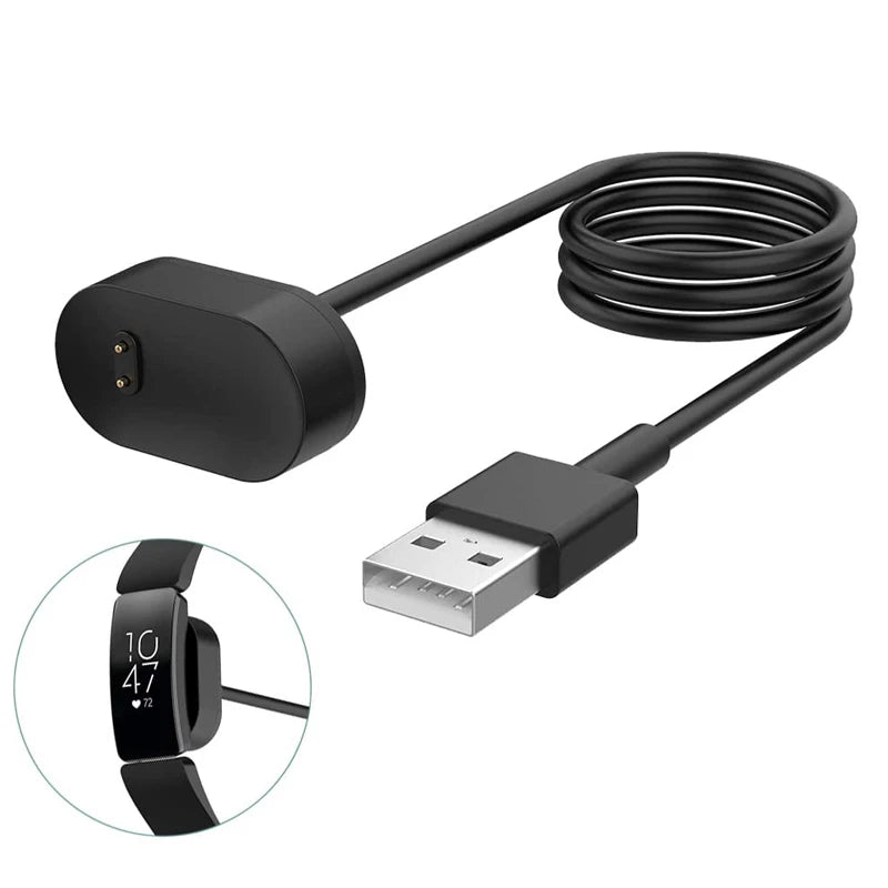USB Charger Cable for Fitbit Inspire HR, Inspire & Ace 2 Smartwatch Charger Cable Oasis Select