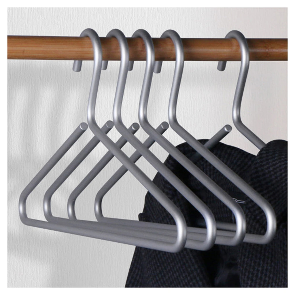 5-Pack Heavy-Duty Aluminum Alloy Coat Hangers | Clothes Rack