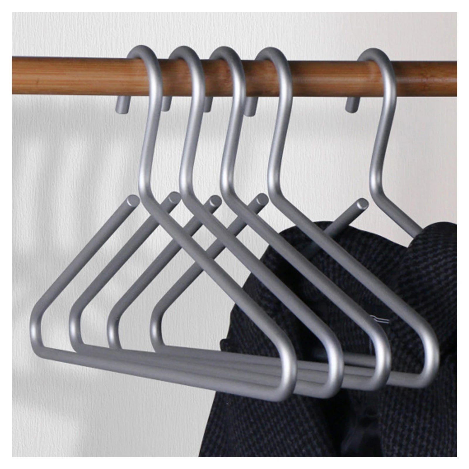 5-Pack Heavy-Duty Aluminum Alloy Coat Hangers | Clothes Rack