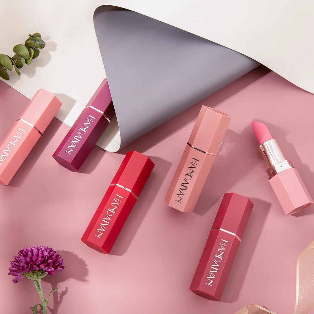Handaiyan 6-Shade Matte Velvet Lip Liner – Waterproof & Long-Last