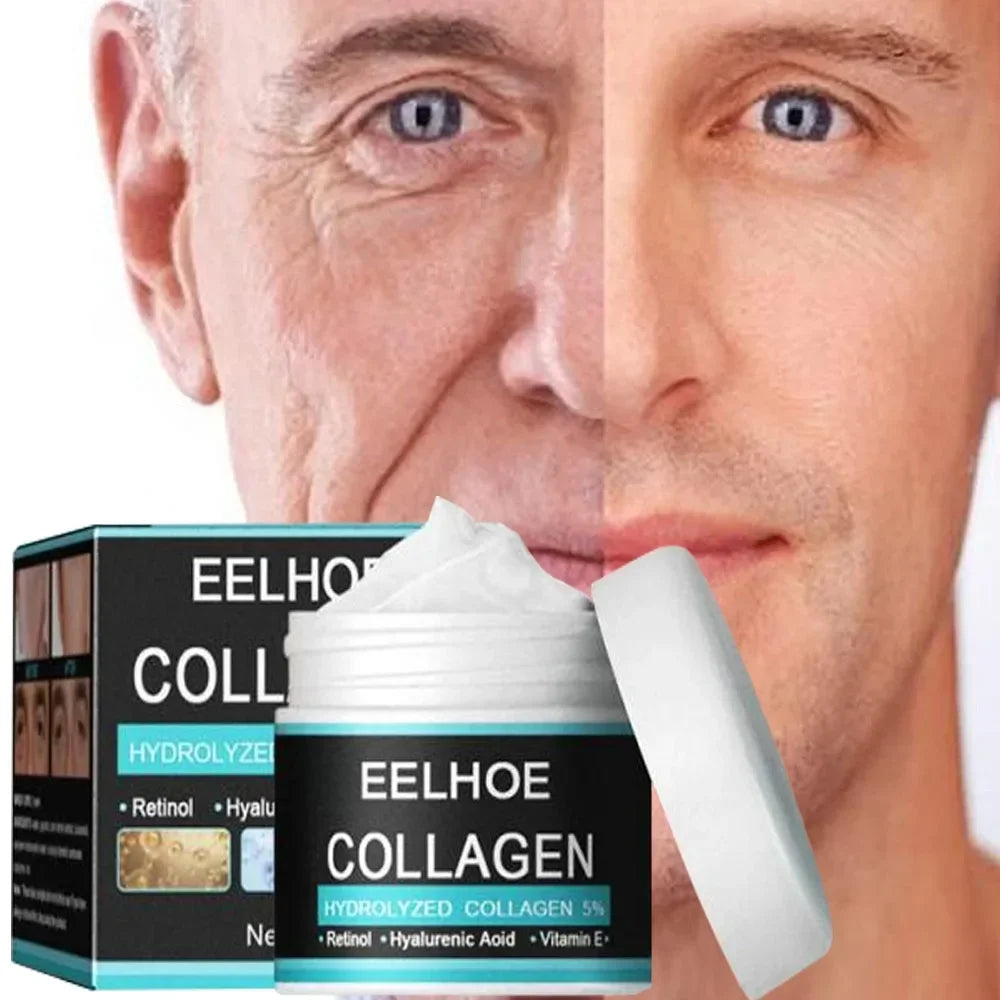 EELHOE Vitamin E Moisturizing Cream Man Improve Rough Dry Skin Tightening Nourishing Retinol Rejuvenate the Face Cream Man 50g Oasis Select