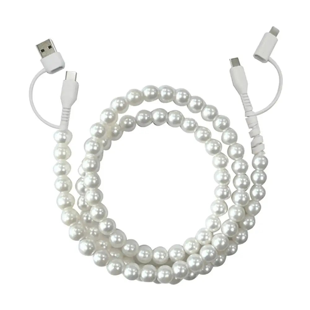 4-in-1 PD3.0 Beaded Charging Cable – USB-C & 8-Pin Fast Sync