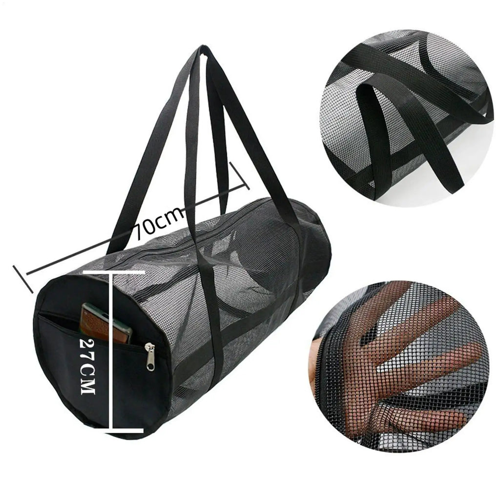 Foldable Mesh Swimming Bag Lightweight Beach Toys Gear Bag Multi-Function Swimming Dry Sack Large Capacity for Outdoor Sports Oasis Select