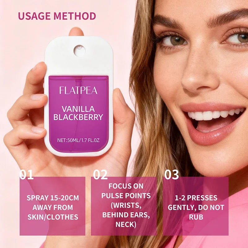 Premium Blackberry Perfume Natural Berry Fresh Vanilla Fragrance Sweet Fruity Scent Long-lasting Body Fragrance Mist For Women Oasis Select