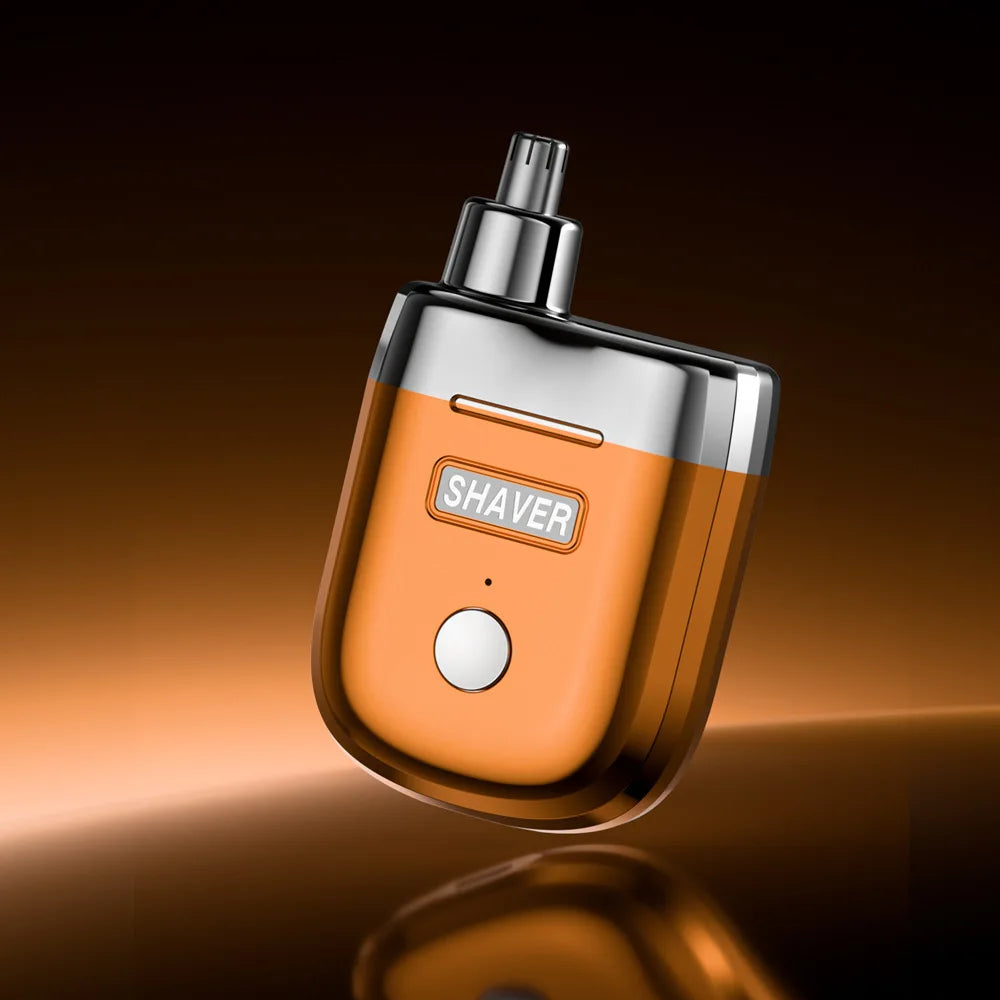 2-in-1 Magnetic Electric Nose Hair Trimmer & Dual-Blade Shaver