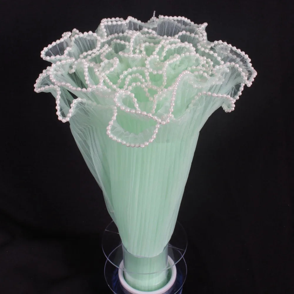 Pearl Lace Wave Mesh Flower Wrapping Roll | Bouquet Gift Wrap