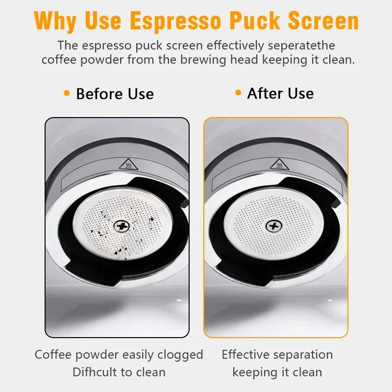 Stainless Steel Secondary Water Distribution Network Italian Coffee Machine Handle Powder Bowl Sintered Plate Filter Plate Oasis Select