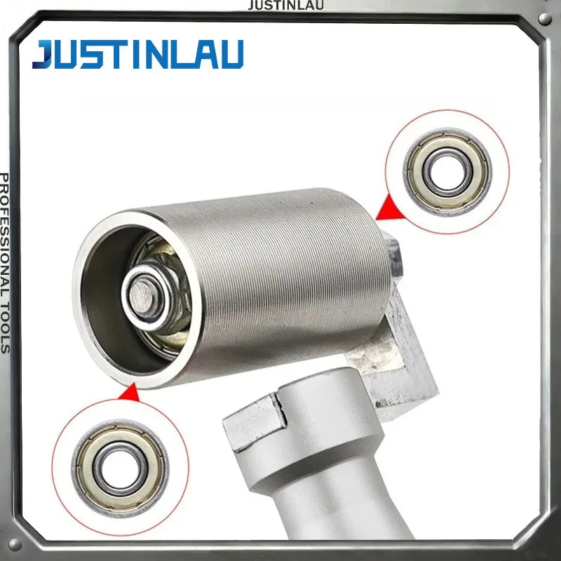JUSTINLAU 35/40mm Stainless Steel Household Wallpaper Aluminum Alloy Pressure Wheel Flat Pressure Wheel Belt Bearing Hand Tool Oasis Select