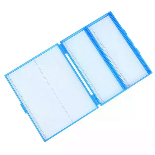 100-Slide Microscope Storage Box | Numbered Slots, 1/2/3 Pack Microscope Slide Box Oasis Select
