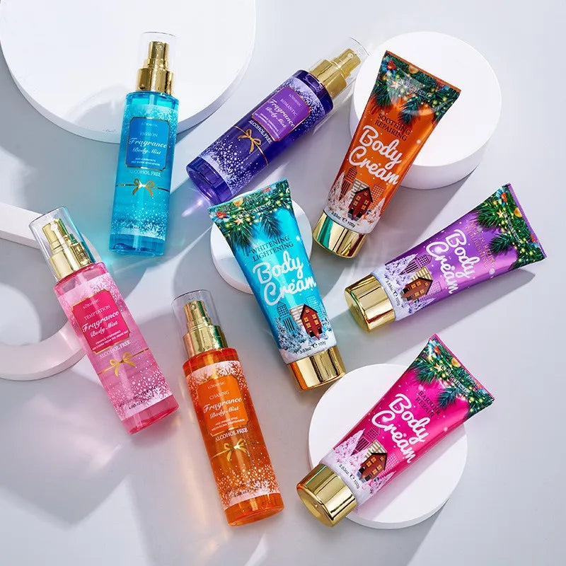 Passion Fragrance Body Kit 120ml + 100g Body Care Christmas Set Fragrance Body Care Oasis Select