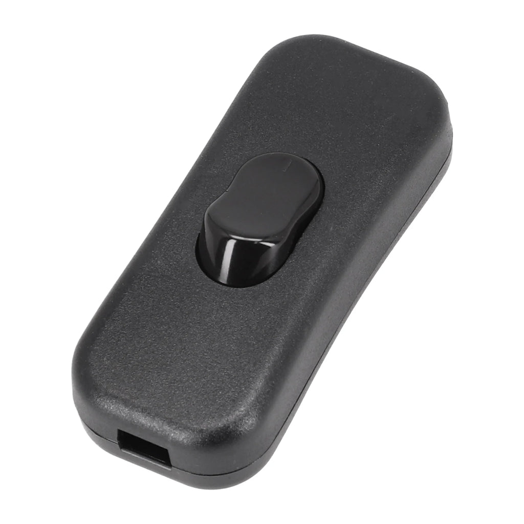 In Line Cord Switch Rocker Switch On/Off Lamp Control 303 Push Button Switch For Desk Lamp Floor Lamp Oasis Select black