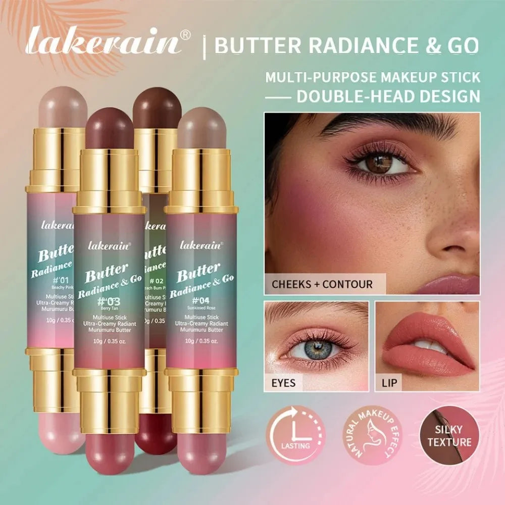 Lakerain 2-in-1 Contour Stick – Cream Blush & Highlighter