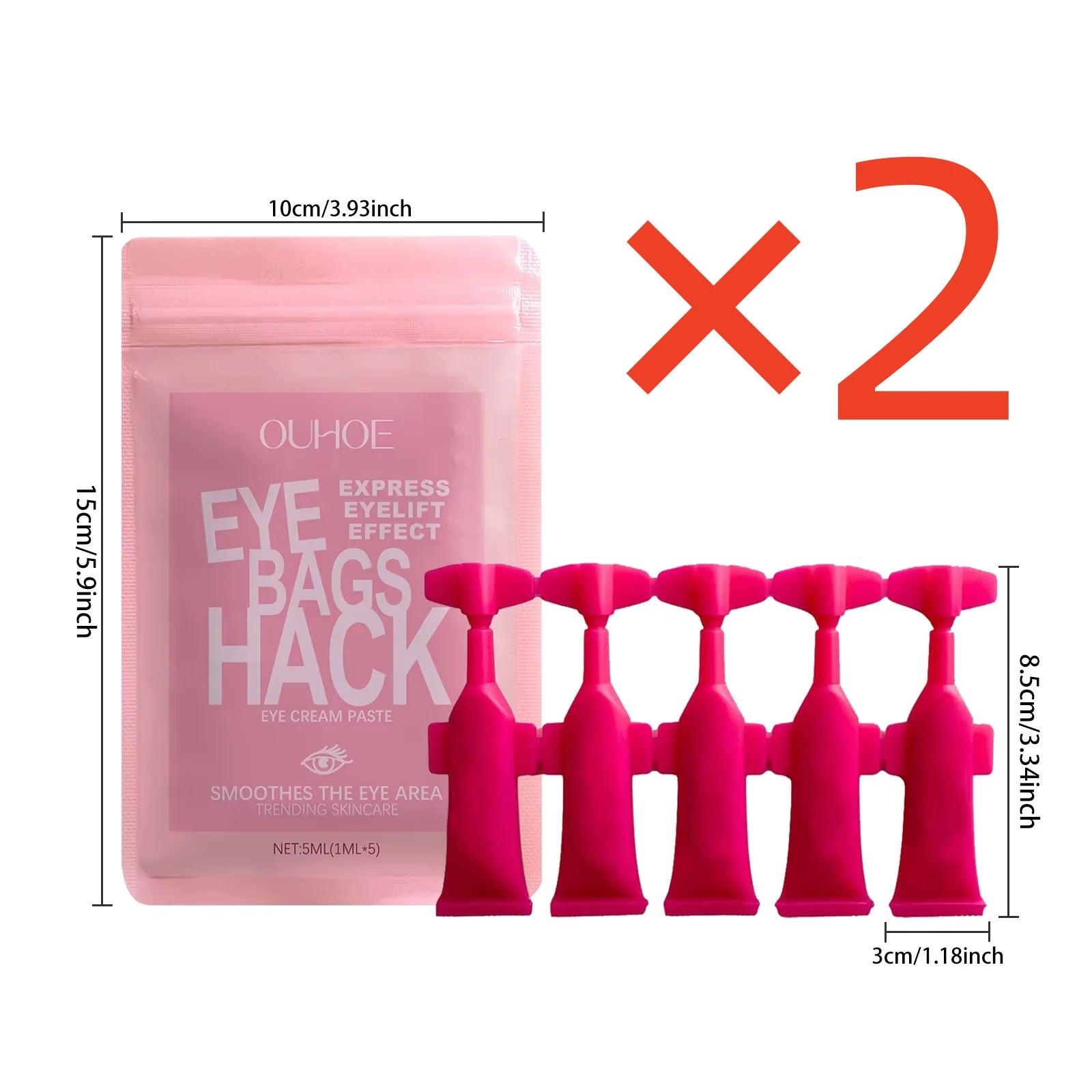 Anti Wrinkle Eye Cream Hydration Moisturizing Compact Wrinkle Reduce Eye Fine Sagging Line Defense Restore Eye Elasticity Cream Oasis Select 10ml in bag