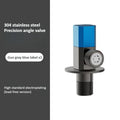 Brass Red Blue Angle Valve Hot and Cold Water Valve Bathroom Thread Bathroom Faucet Water Heater Filling Valve Accessories Oasis Select Cold water (blue) B