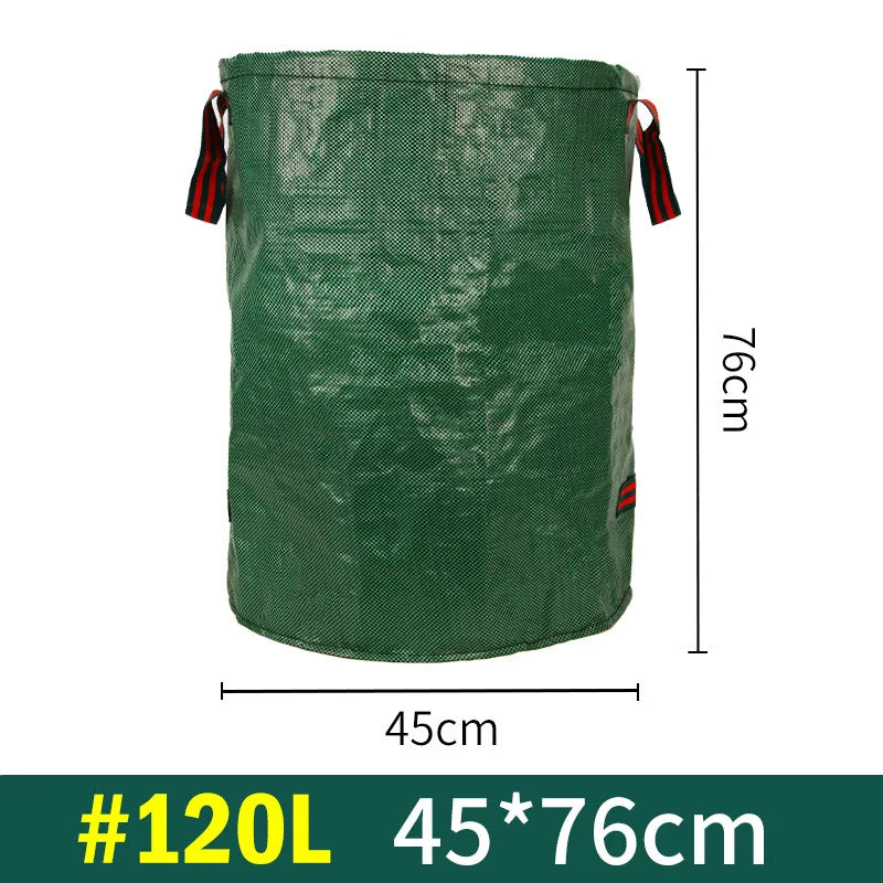 Outdoor Garden Leaf Branch Collection Bag Thickened Leaf Litter Bag Garden Waste Collection Bag Folded Oasis Select 120L(45cm 76cm)