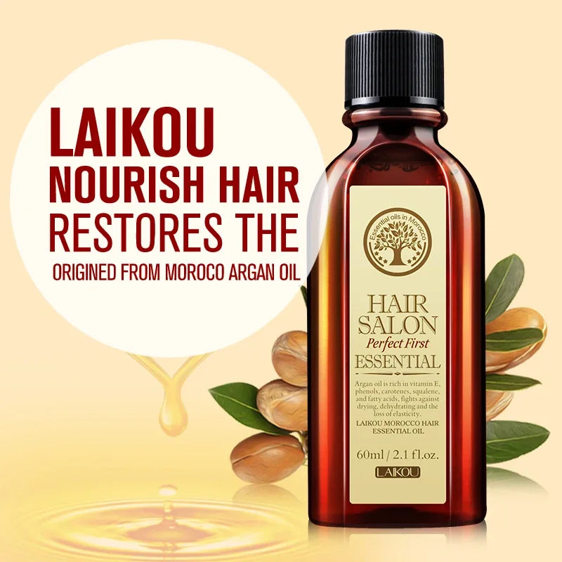 Laikou Argan Hair Oil – Anti-Hair Loss & Frizz Repair 60ml Argan Hair Oil Oasis Select