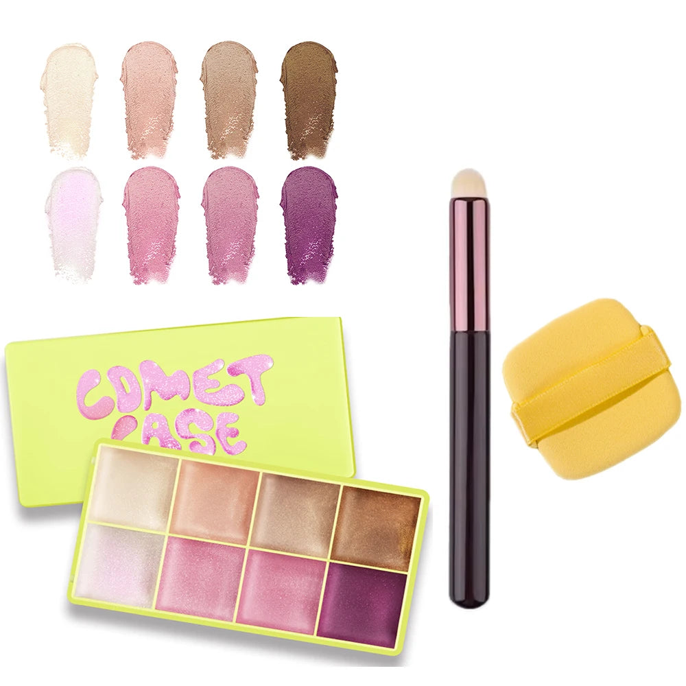 Cream Highlighter Blush & Eyeshadow Palette | Matte & Shimmer