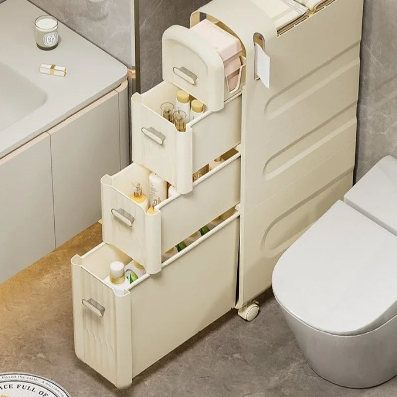 Multifunctional crevice storage cabinet, drawer type plastic locker Oasis Select