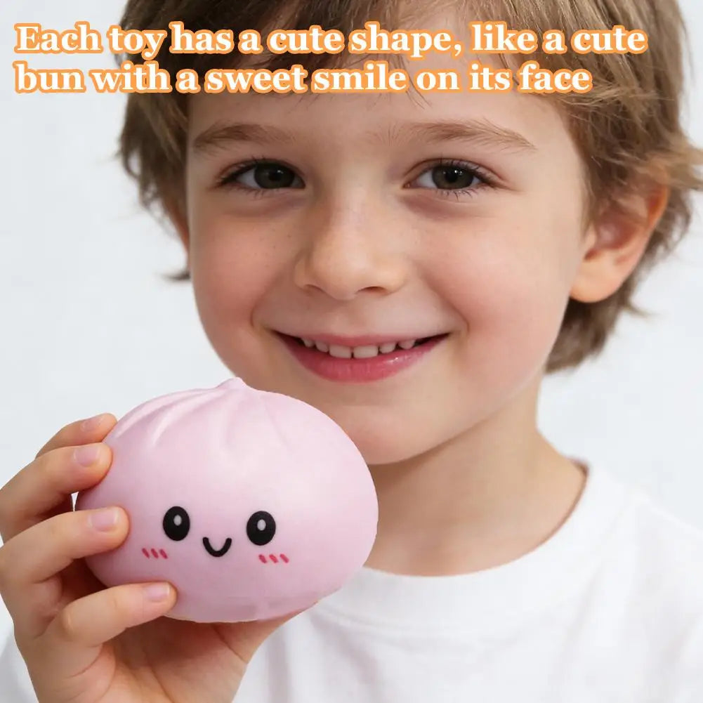Dumpling Squishy Squeeze Toy – Colorful Soft TPR Fidget Ball Squishy Fidget Toy Oasis Select