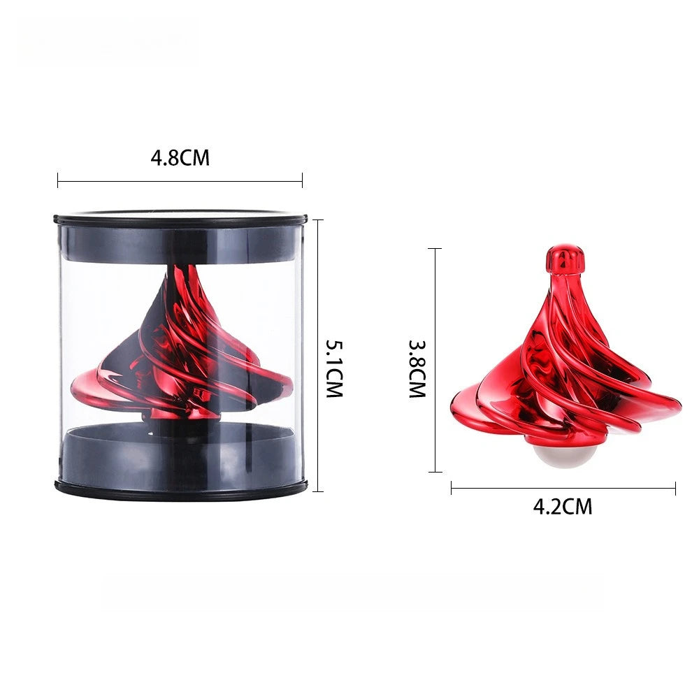 Wind Up Desktop Toy Rotating Kinetic Spinner Fidget Stress Relief Gift for Adults Office Desk Birthday Christmas Present Oasis Select
