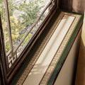 Window sill mat Window edge leather protective mat Sun protection waterproof dust Chinese bay window mat Oasis Select Burgundy 15cm x 200cm
