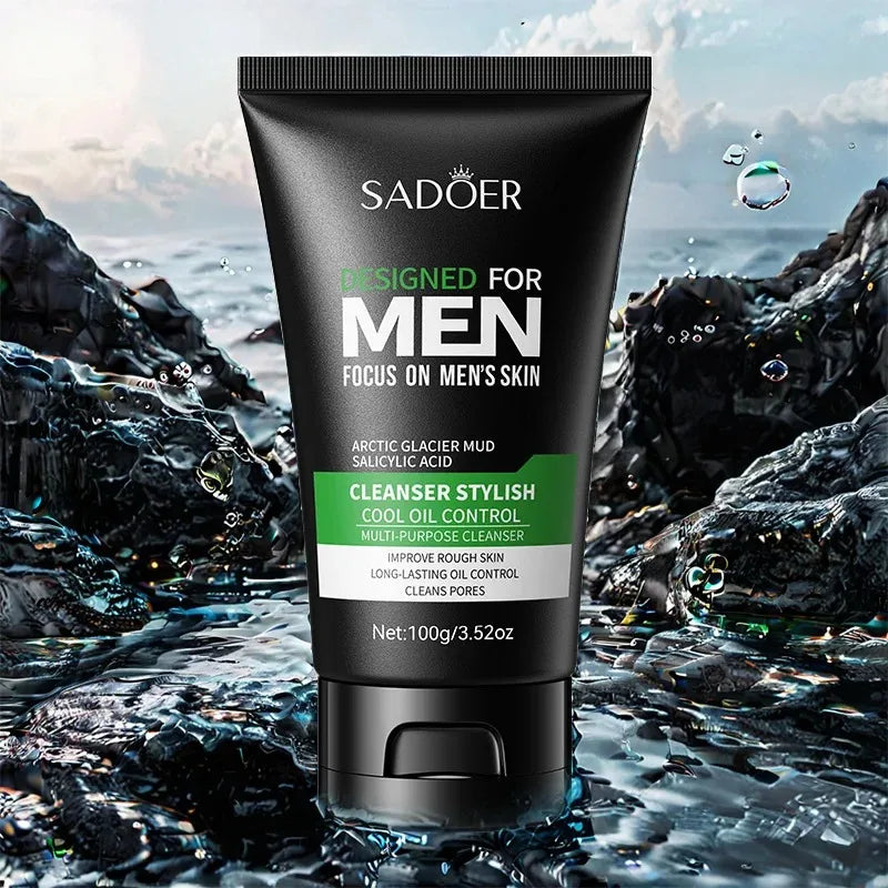 SADOER Men's Deep Cleansing Facial Cleanser Oil Control 100g Men's Facial Cleanser Oasis Select