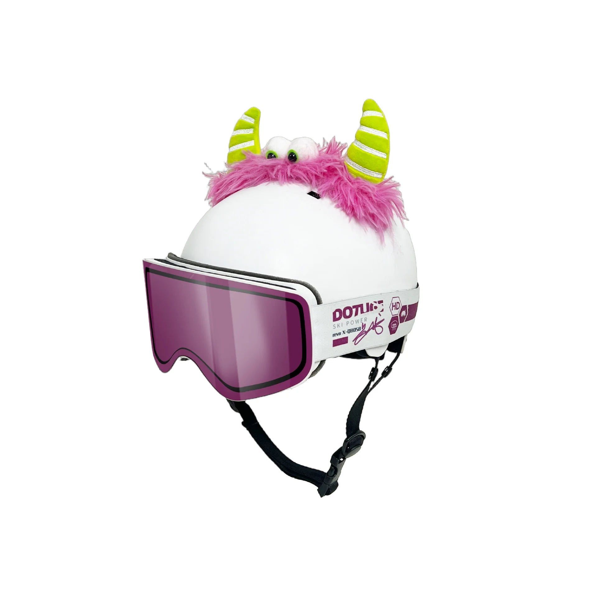 Fun helmet decorations, small monsters, outdoor personalized helmets, decorative ears, three-dimensional plush cute ski helmets Oasis Select